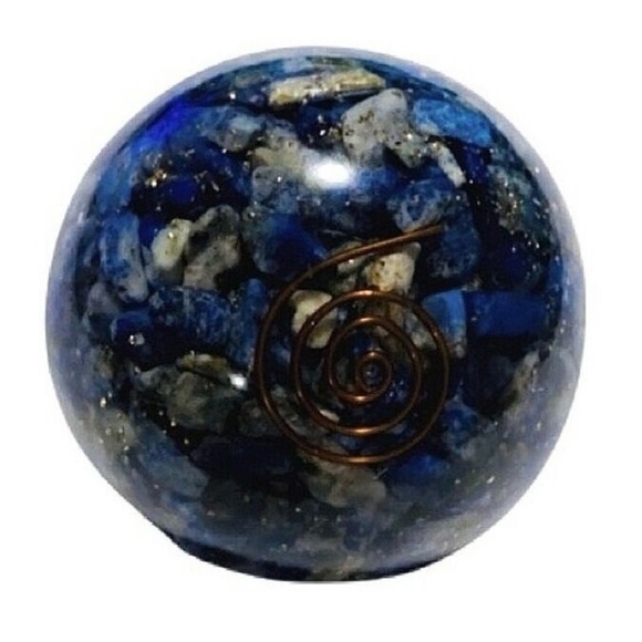 Sodalite Crystal Orgonite Sphere - Picture 1 of 5